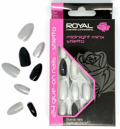 ROYAL Midnight Minx Stiletto False Nails